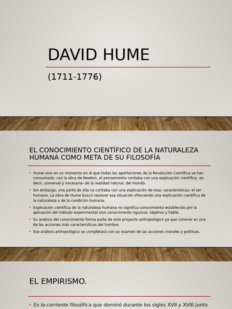 David Hume. | PDF | Causalidad | David Hume