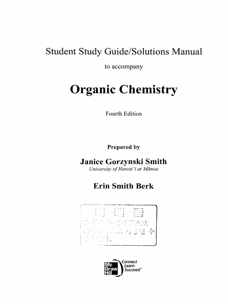 Smith Organic Chemistry 4th Ed Solution | PDF