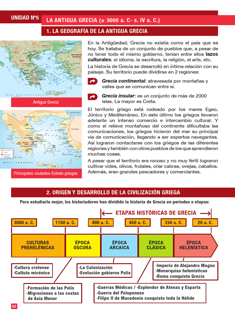 Cultura y Geografía de la Antigua Grecia | PDF | Antigua Grecia ...