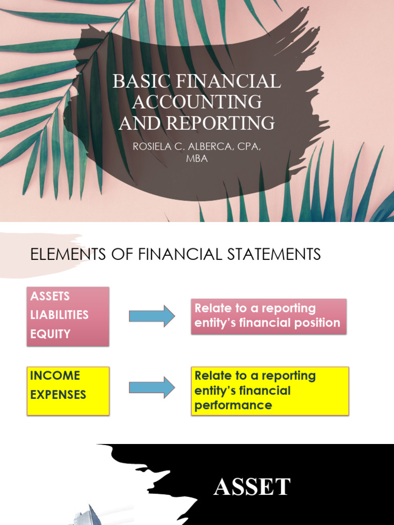 Financial Accounting Basics Explained | PDF | Debits And Credits ...