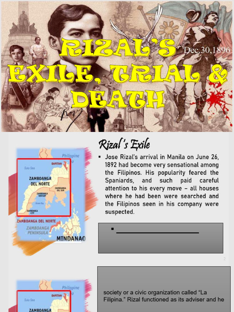 Rizal's Exile and La Liga Filipina | PDF