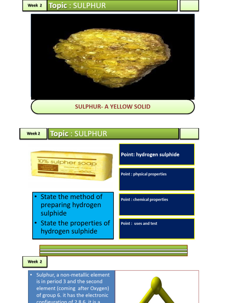 classnote_2810cb9bdc8fdde9e64c22462a87bd292012191880 | PDF | Sulfur ...