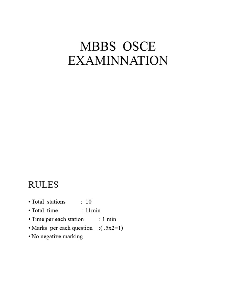 OSCE1 | PDF