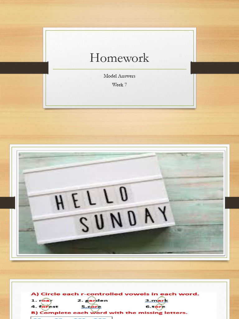 Week 7 Homework Model Answers | PDF