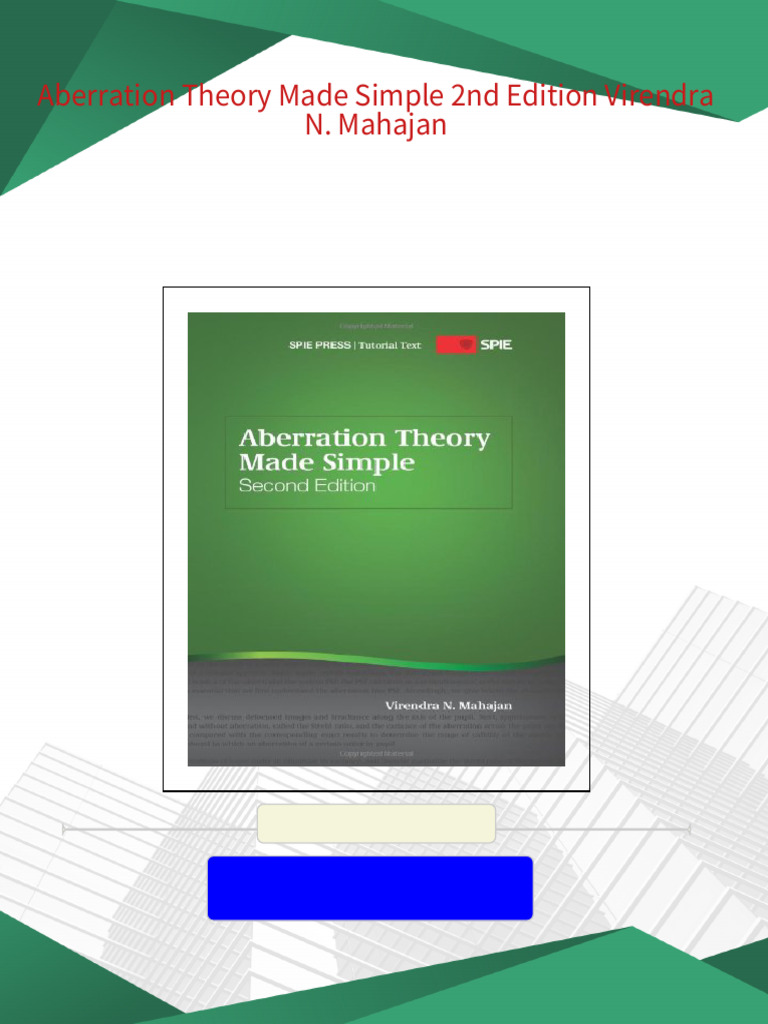 Aberration Theory Made Simple 2nd Edition Virendra N