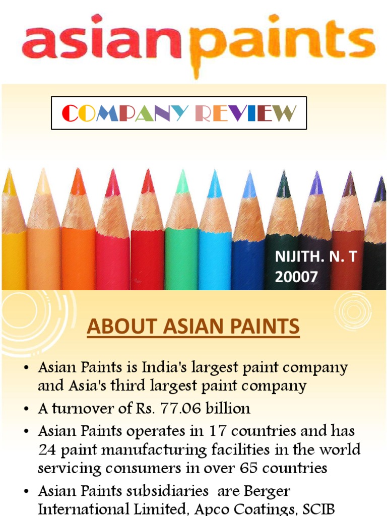 Asian Paints Sales Turnover (Employment)