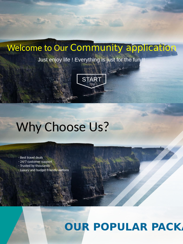 Community Application Tours and Travels | PDF