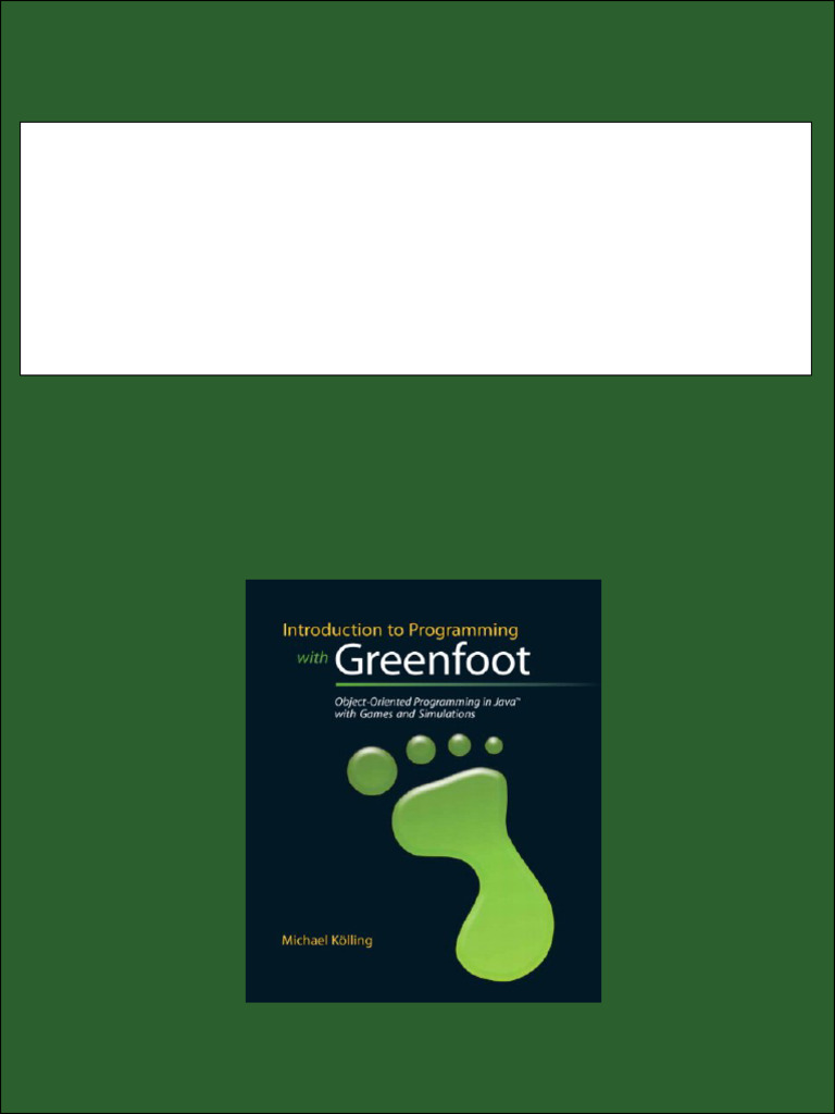 Introduction to Programming with Greenfoot Object Oriented Programming ... image.