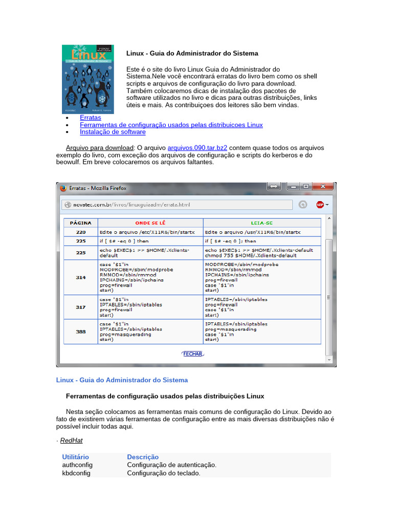 Guia Completo de Configuração Linux | PDF | Distribuição Linux | Linux