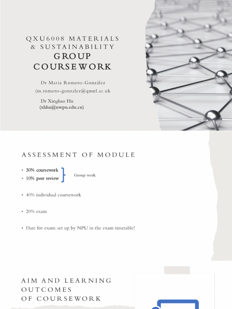 Group Coursework Description - Slides | PDF