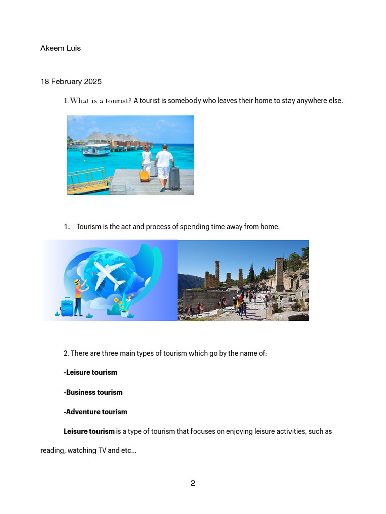 Tourism Project Akeem | PDF