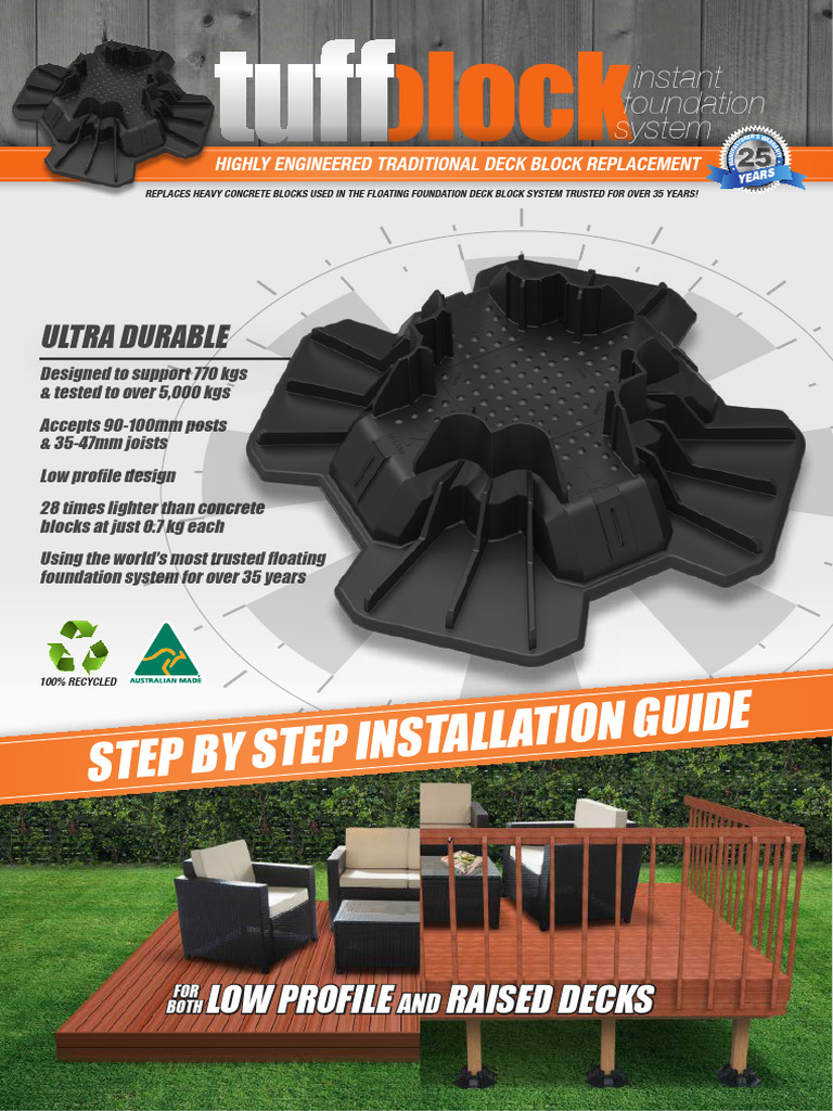 TuffBlock Deck Foundation System | PDF | Building Engineering