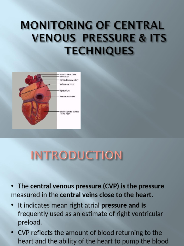 Understanding Central Venous Pressure (CVP) | PDF | Heart | Vein