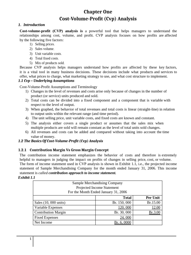Cost and Management Accounting | PDF | Gross Margin | Leverage (Finance)