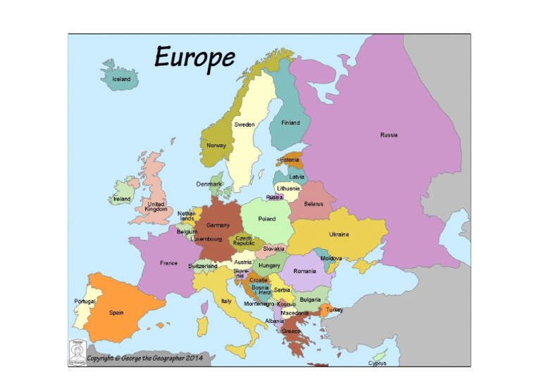Europe Colour Named Sea | PDF