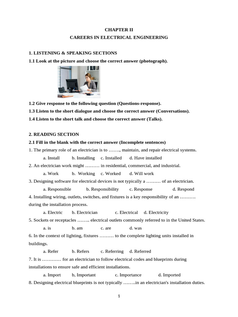 Careers in Electrical Engineering | PDF | Pronoun | Noun