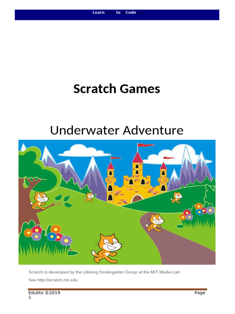 Underwater Adventure Game in Scratch | PDF | Scratch (Programming ...