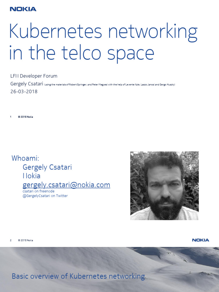 KubernetesNetworkingInTheTelcoSpace Csatari | PDF | Computer Network ...
