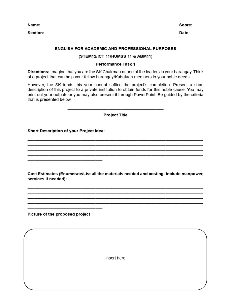 Concept-Paper-for-a-Project-Performance-Task | PDF
