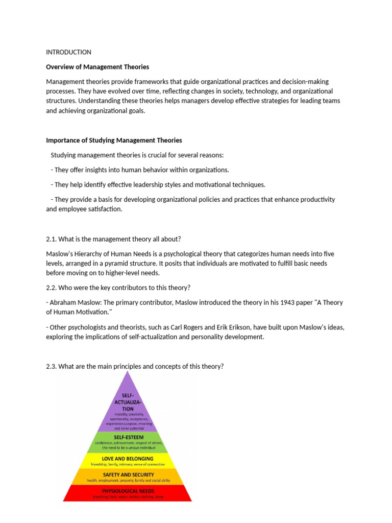 Maslow's Hierarchy of Human Needs | PDF | Motivation | Motivational