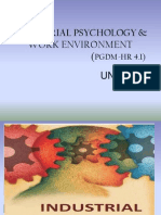 Industrial Psychology & Work Environment (UNIT-1: PGDM-HR 4.1)