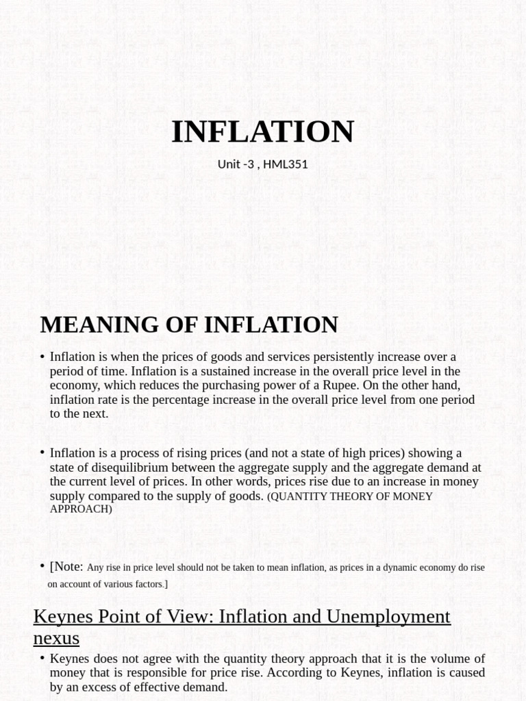 Inflation (Autosaved) | PDF | Cost Of Living | Inflation