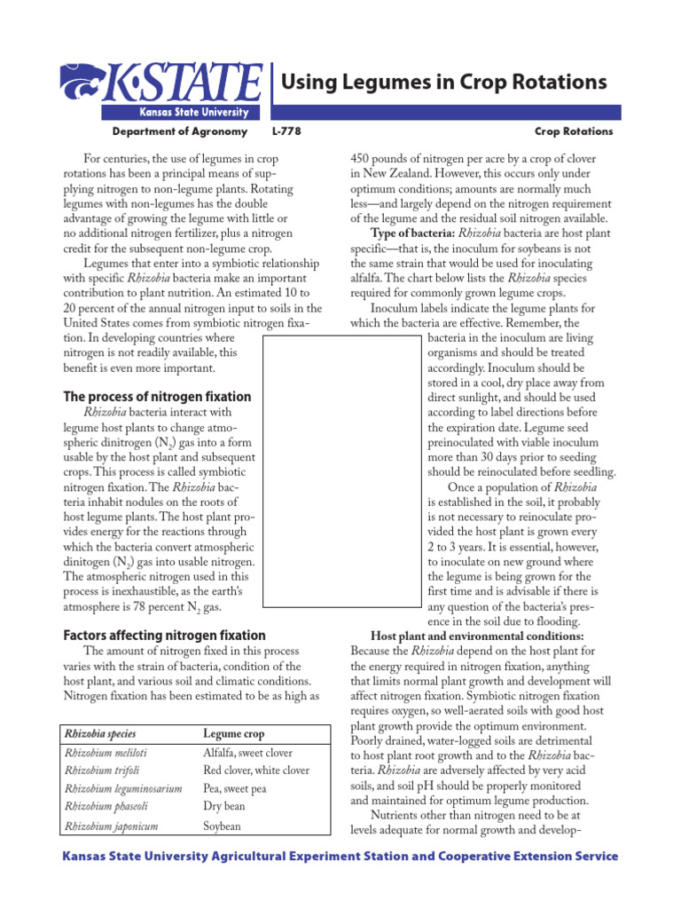 Using Legumes in Crop Rotations | PDF | Crop Rotation | Legume