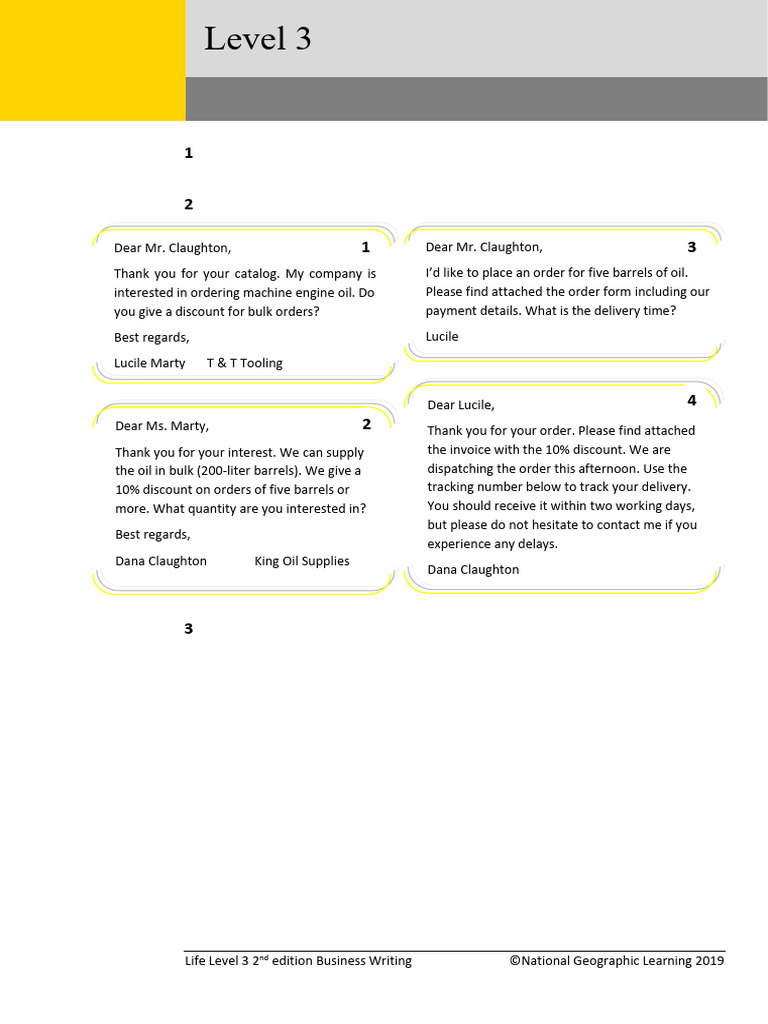 Business Writing: Placing Orders Guide | PDF