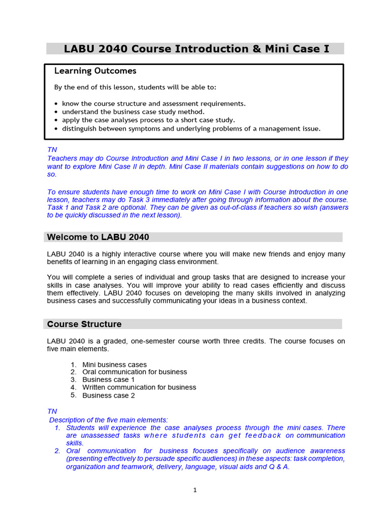 LABU 2040 Course Notes Spring 2021-22 Fall TN | PDF | Logging ...