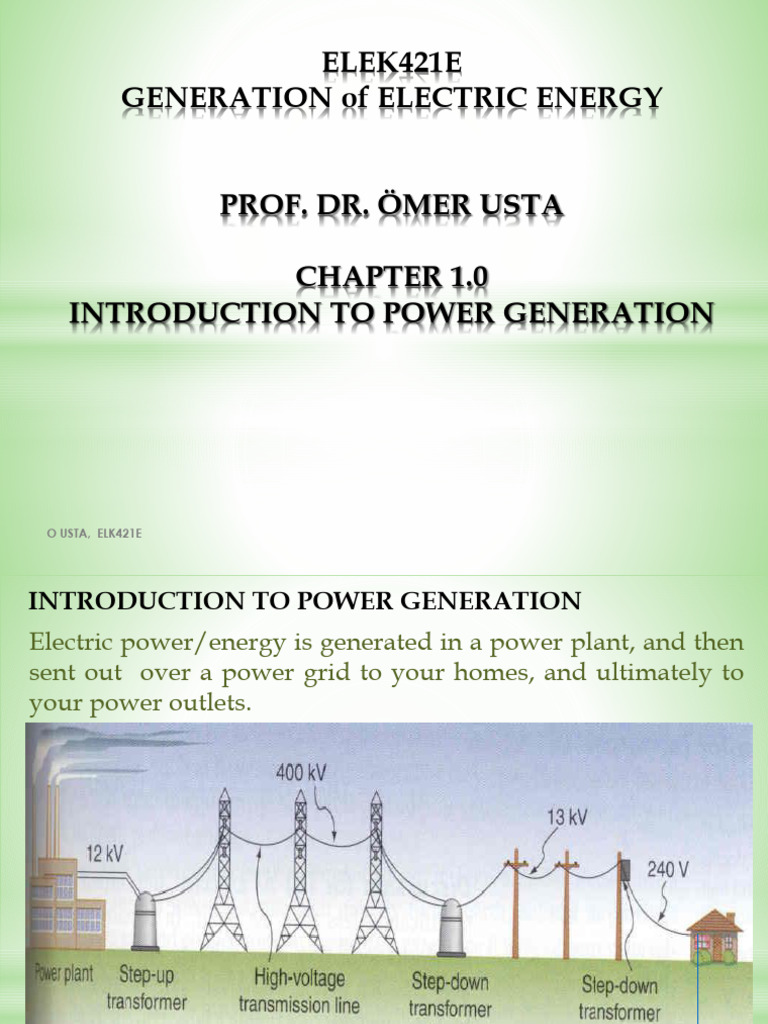 Introduction to Electric Power Generation | PDF | Photovoltaics ...