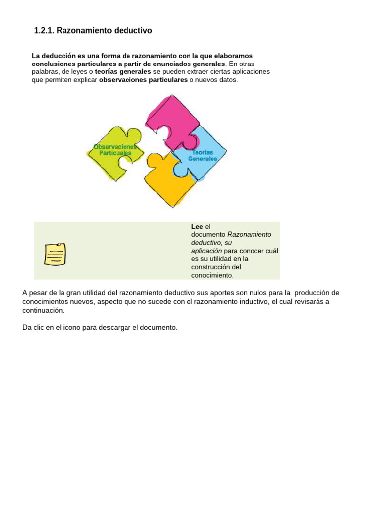 Razonamiento Deductivo y su Utilidad | PDF