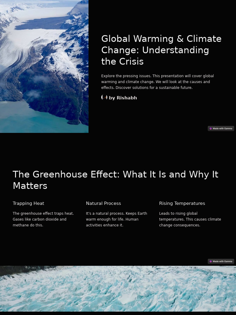 Global Warming and Climate Change Understanding The Crisis | PDF ...
