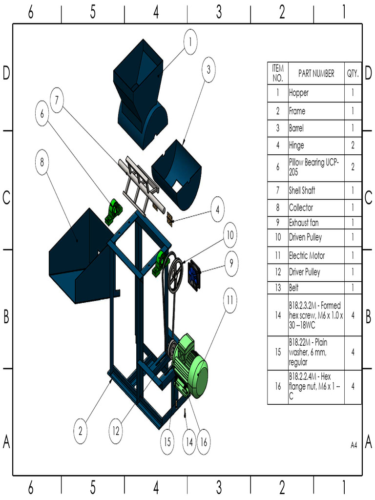 Groundnut Sheller Parts List | PDF | Manufactured Goods | Mechanical ...