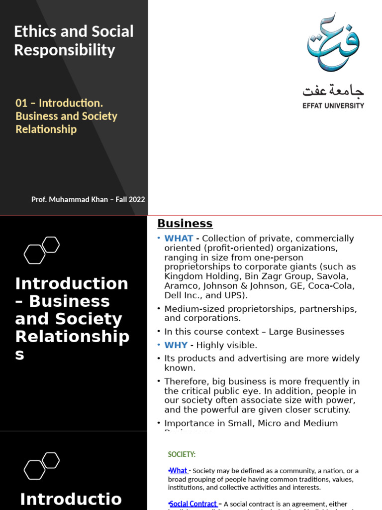 Business Ethics and Society Overview | PDF | Business Economics ...