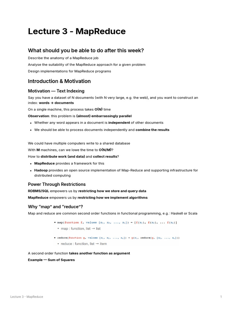 Understanding MapReduce Framework | PDF | Map Reduce | Databases