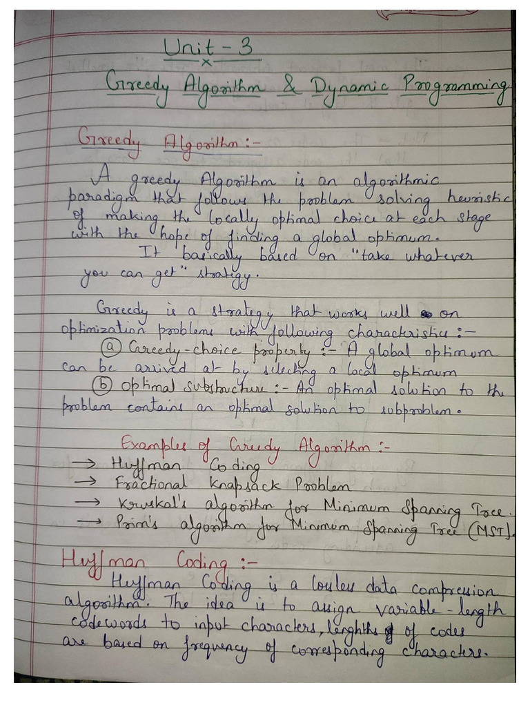 DAA Unit 3 Stu | PDF