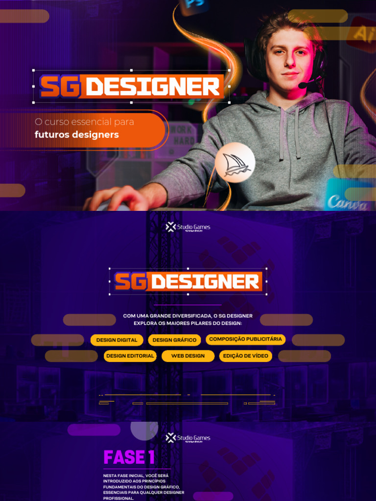 Curso Completo de Design Digital | PDF | Esboço | Designer de Web
