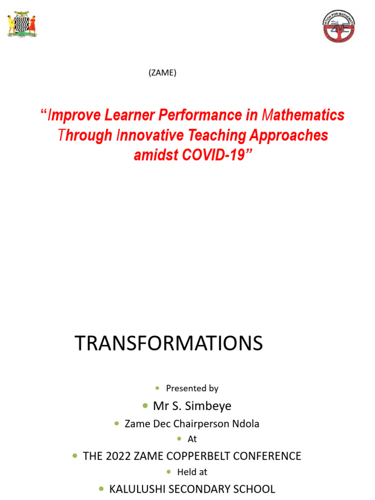 Transformation (Stretch) Simbeye | PDF | Invariant (Mathematics ...