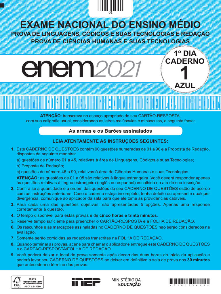 Enem 2021 LP | PDF