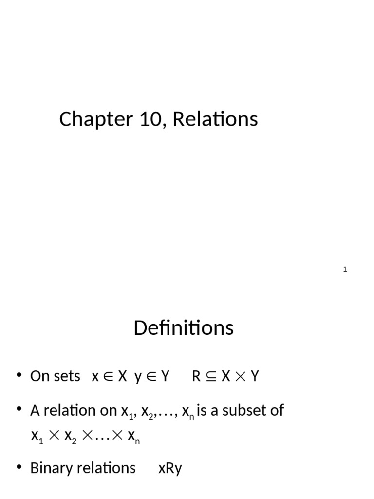 Understanding Binary Relations and Properties | PDF | Mathematics ...