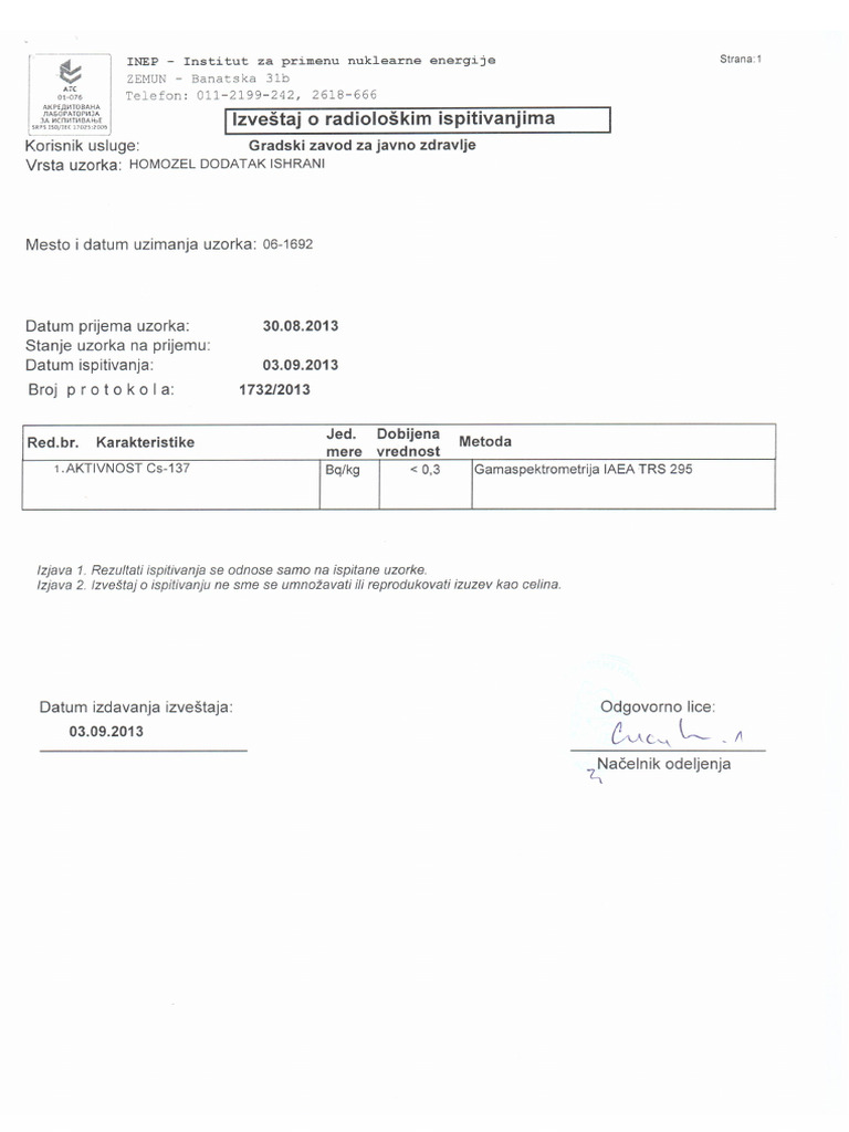 Radiolosko Ispitivanje | PDF