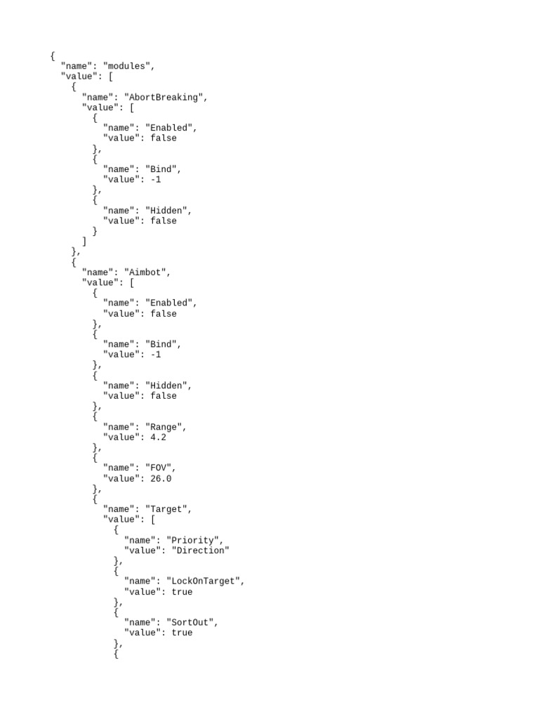 Game Module Configuration Settings | PDF