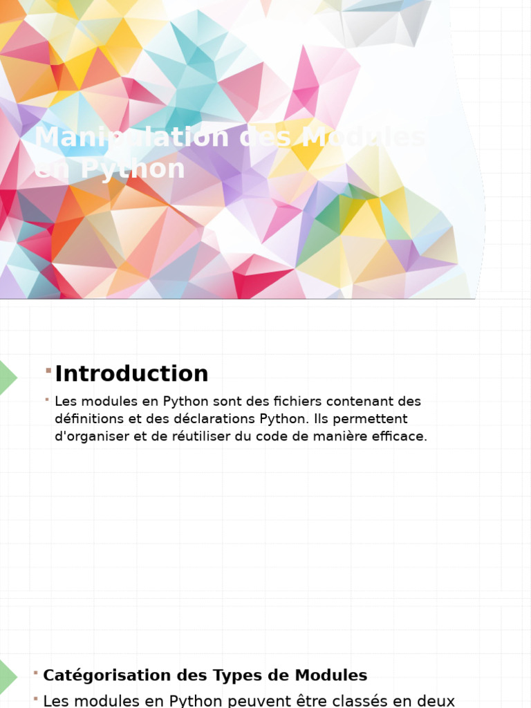 Modules et Bibliothèques en Python | PDF