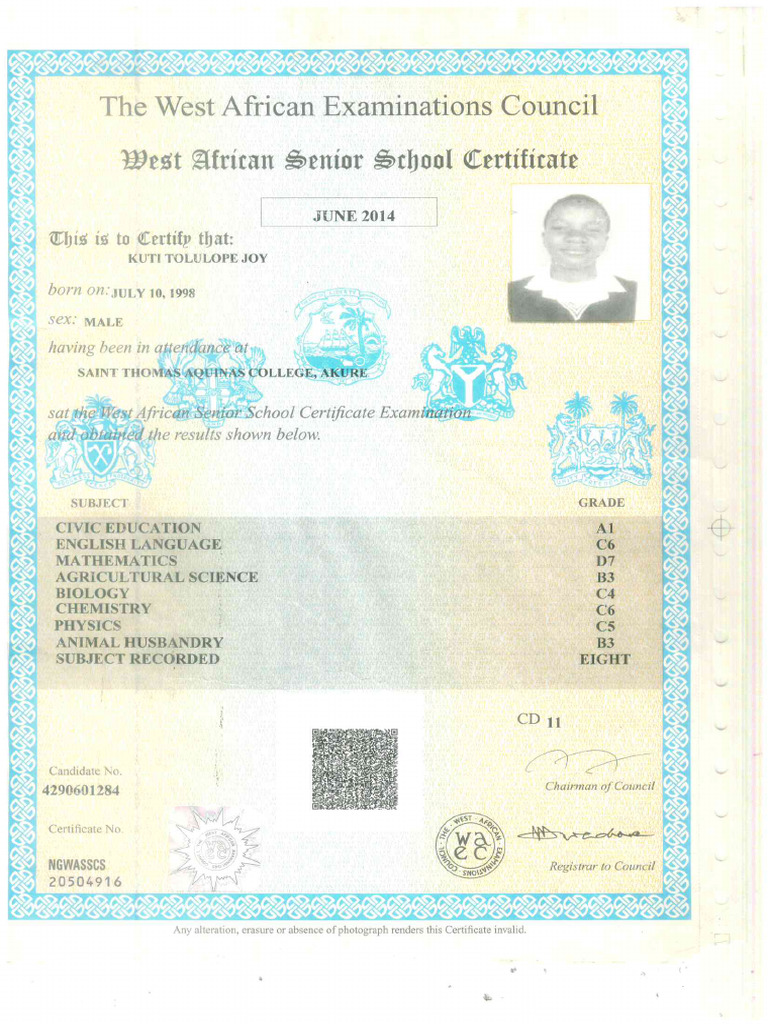 School Cert | PDF