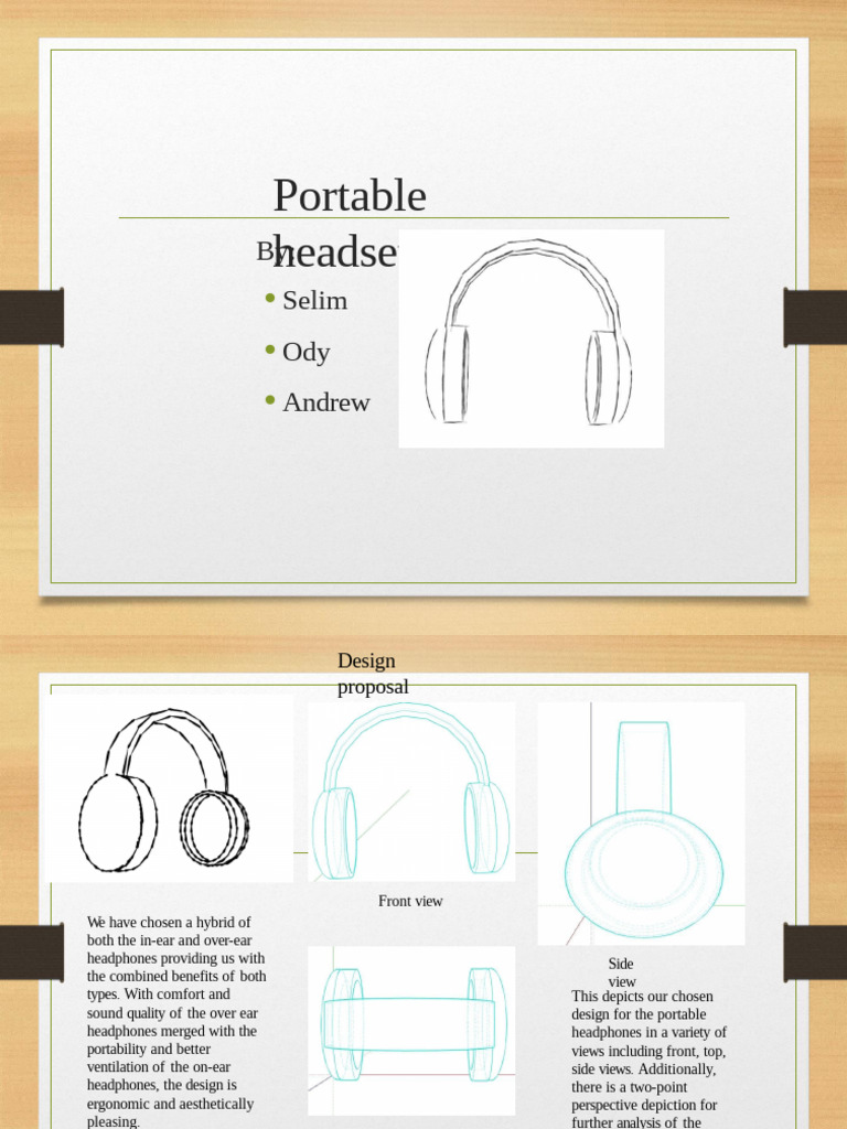 Hybrid Portable Headphone Design Guide | PDF | Headphones | 3 D Printing