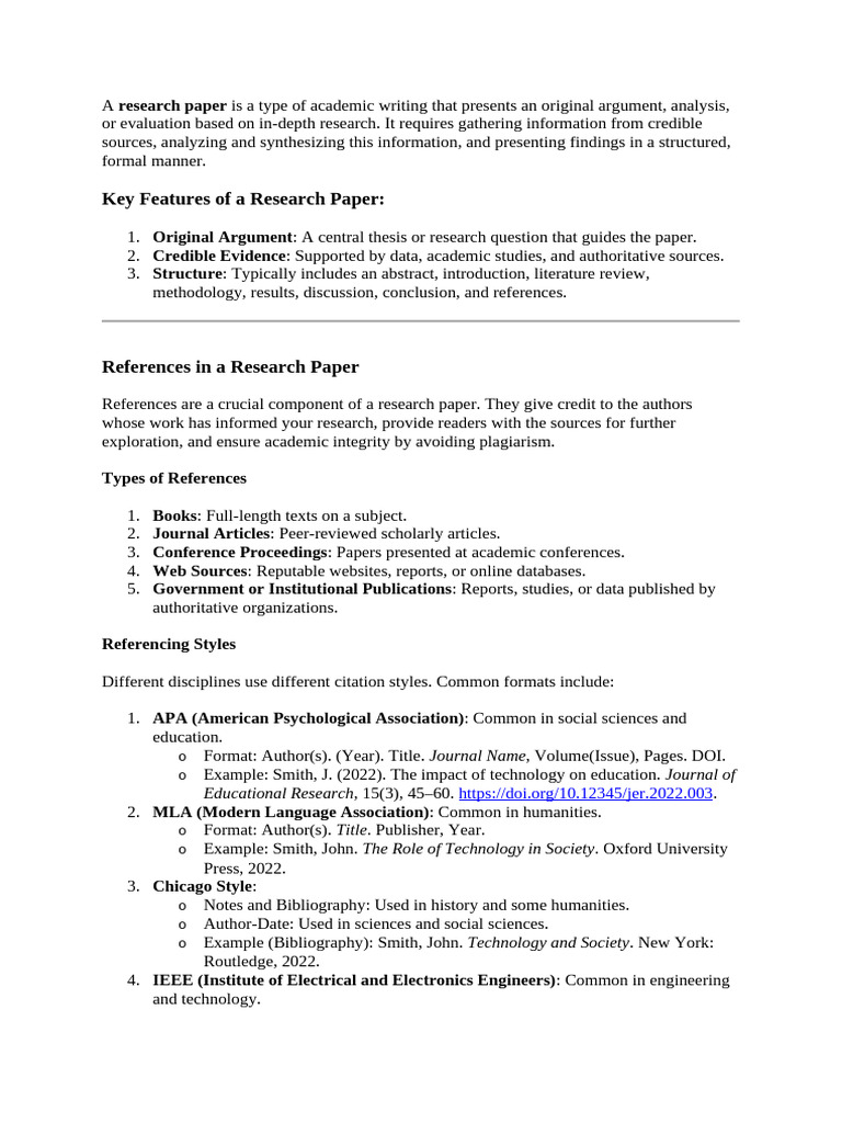 HOW TO WRITE REFERENCES ON A RESEARCH PAPER visual data 7