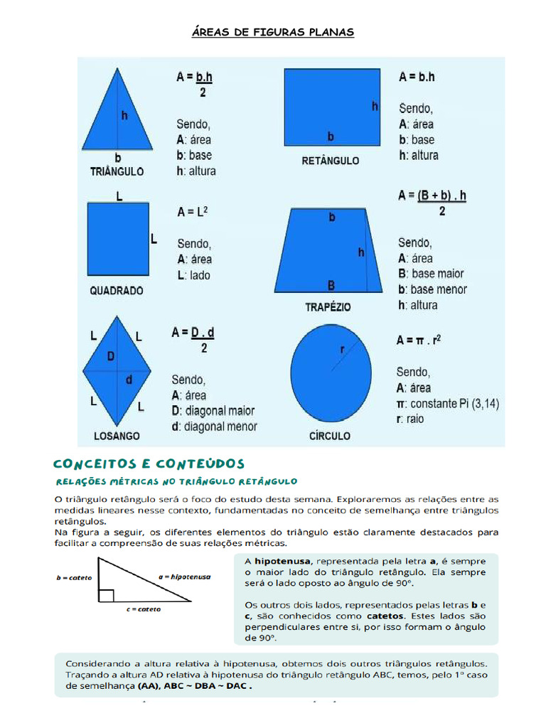 Conversão de Áreas e Volumes | PDF