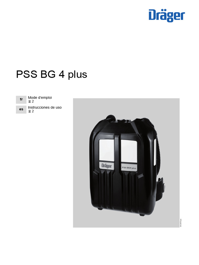 manual pss bg4 plus español | PDF | Respiration | Gaz