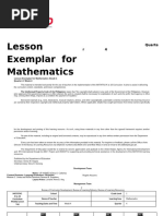 Area of Squares and Rectangles Lesson Plan | PDF | Area | Learning