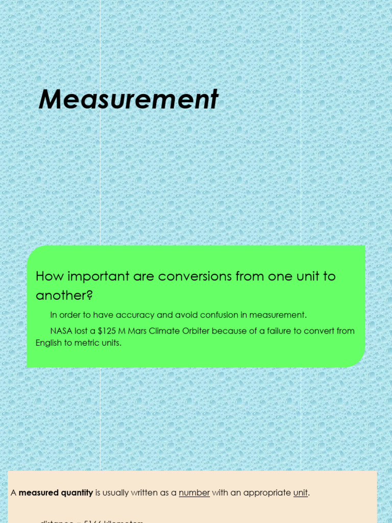 Unit Conversion Fundamentals | PDF | Weight | Measurement